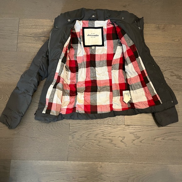 Abercrombie girls down filled jacket sz 8/10 VGUC - Picture 2 of 3